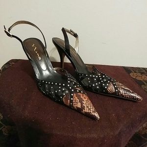 Sassy Nina Exotic Print Heels