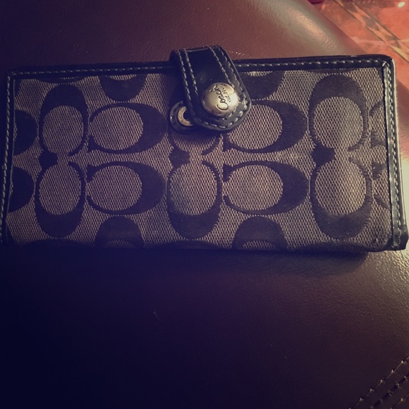 Black coach wallet
