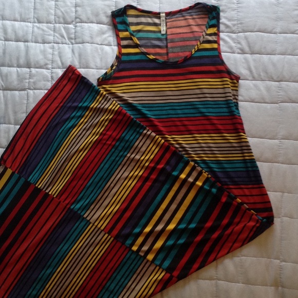 Sensational striped maxi