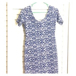 Blue and white H&M dress