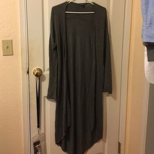 Express long open cardigan