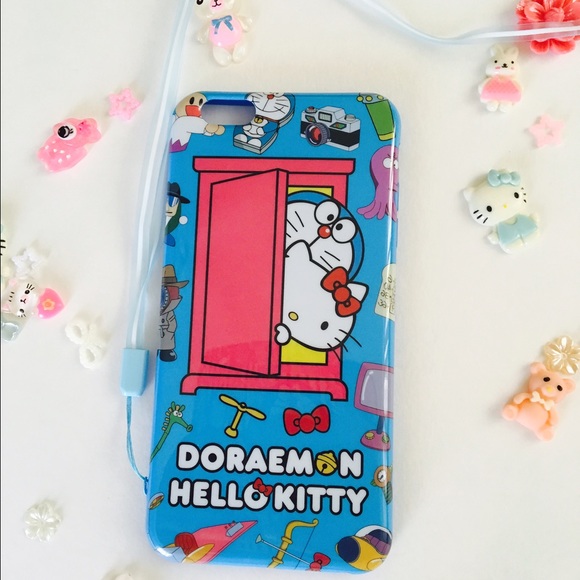 Hello Kitty/Doraemon iphone 6/6S or 6/6S PLUS Case - Picture 1 of 2