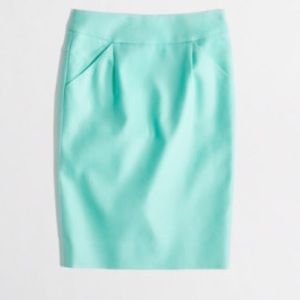 JCREW FACTORY PENCIL SKIRT IN DOUBLE-SERGE COTTON