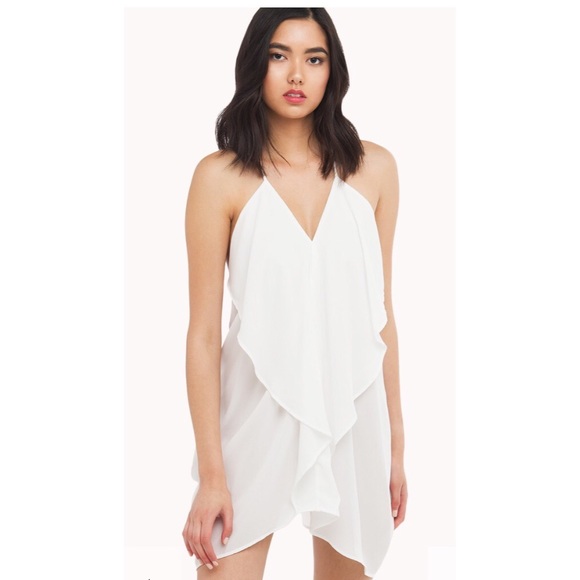 Tier white dress