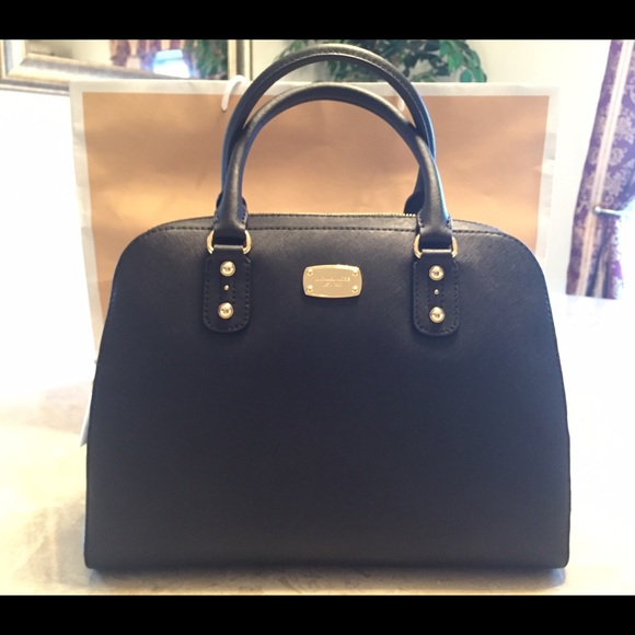SOLD- Michael Kors Large Saffiano Leather Satchel