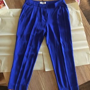 Electric blue Tibi cropped trousers!