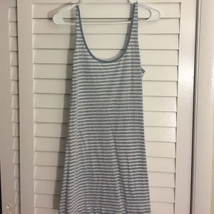 Blue and white sun dress