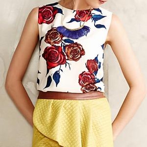 Darling Botanica Sleeveless Blouse. Size Medium.