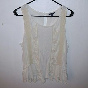 -american Eagle Outfitters white sleeveless shirt