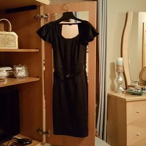 Black sheath dress