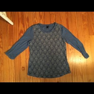 3/4 length sleeve J. Crew floral shirt