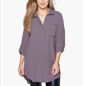 Boohoo Plus Overside Shirt