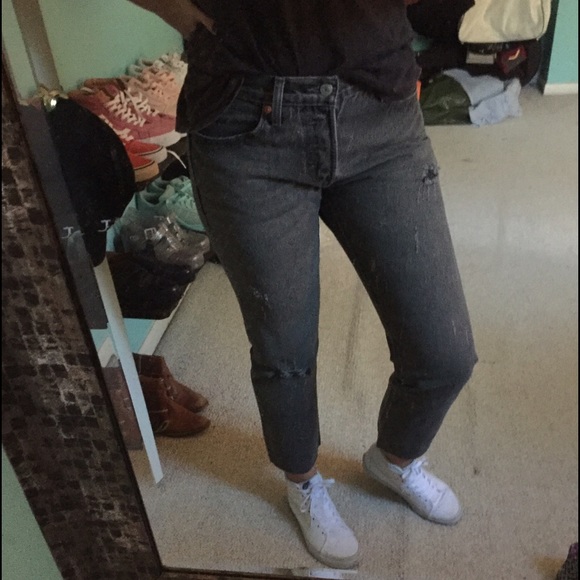 Levi's 501 Distressed Jeans