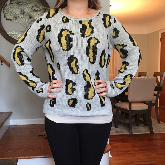 Leopard print sweater