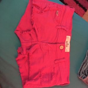 Hollister Pink jean shorts