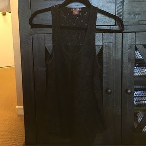 Bobi Black lace tank