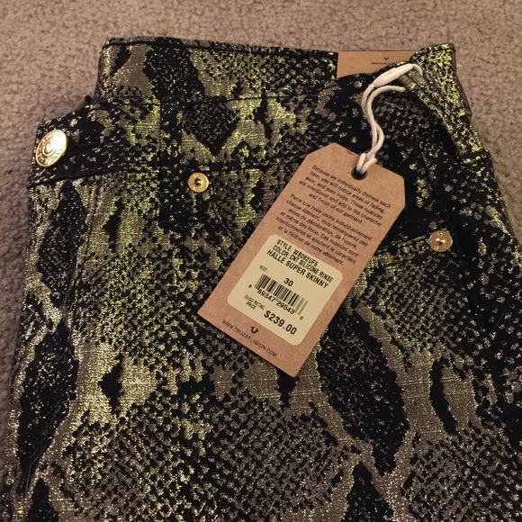 True religion snakeskin pants - Picture 2 of 4