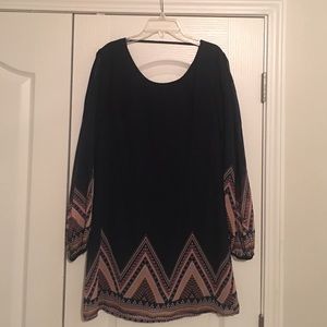 Chevron pattern dress