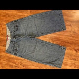 Gap wide leg capri jeans
