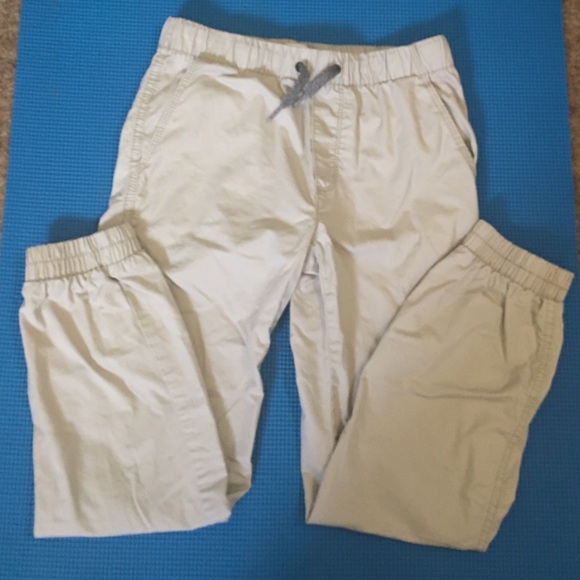 Drawstring jogger style khakis size 10-12 boys