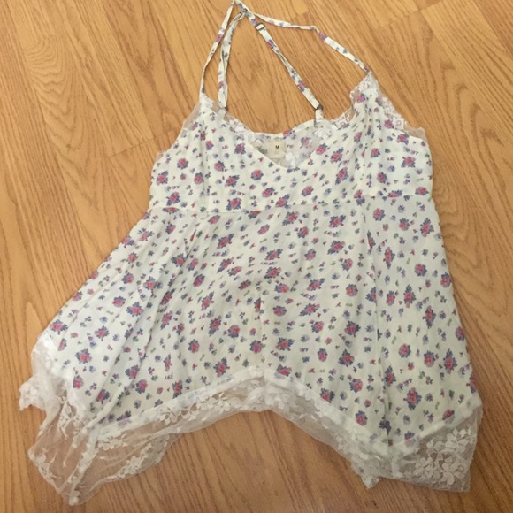 A floral blouse from Hollister