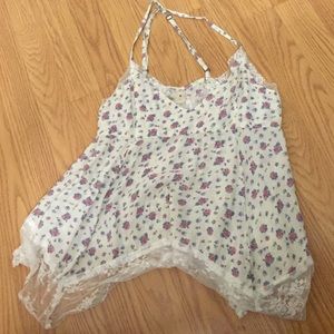 A floral blouse from Hollister