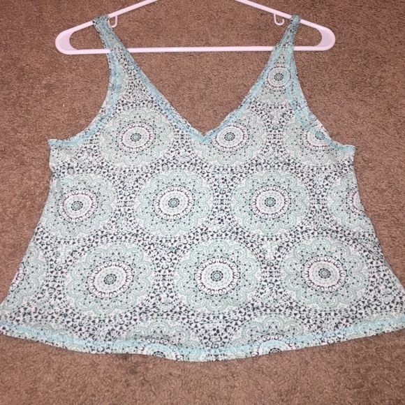 Mint green crop