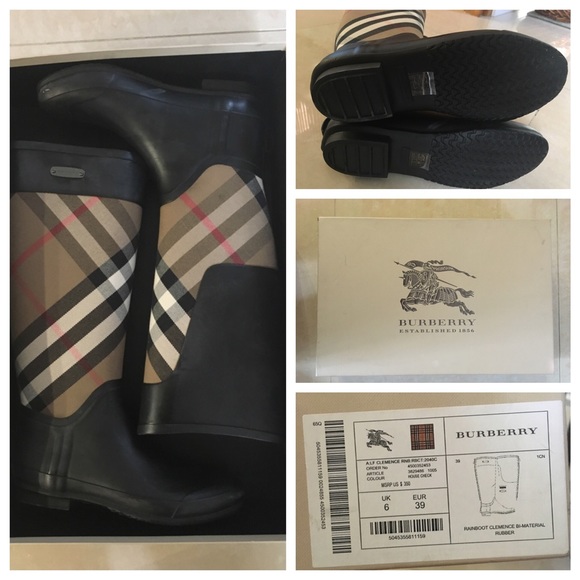 ❌SOLD ON TRADESY❌NEW✨Burberry Clemence Rainboot - Picture 4 of 4