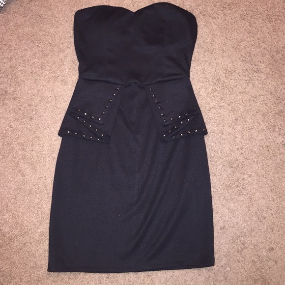 Edgy studded dress