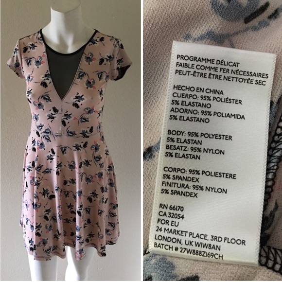 ❗️SALE❗️Urban Outfitters Print Skater Dress #094-7 - Picture 4 of 4