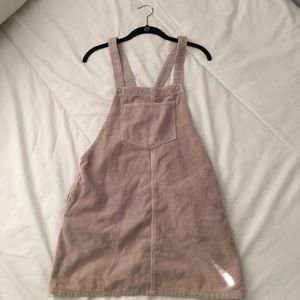 TOPSHOP overall pocket dress