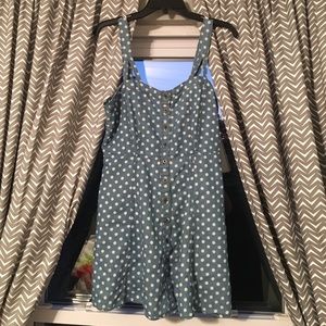 Denim Polkadot Dress
