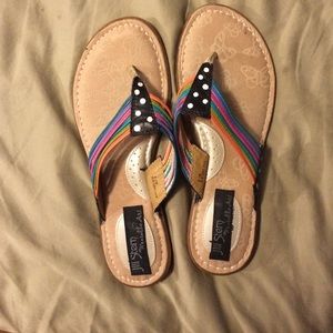 Artist designed B.O.C. Flip flops