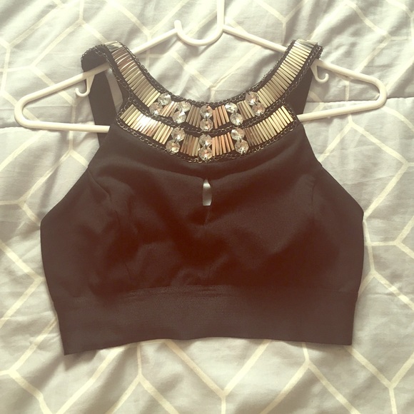 Black crop top