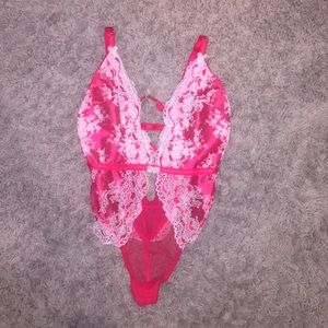 Lace lingerie bodysuit