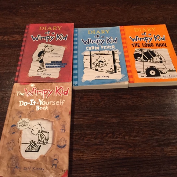 Diary of a Wimpy Kid bundle of 4 books