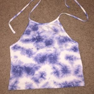 Tie-dye halter top