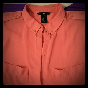 Chiffon rose pink dresshirt