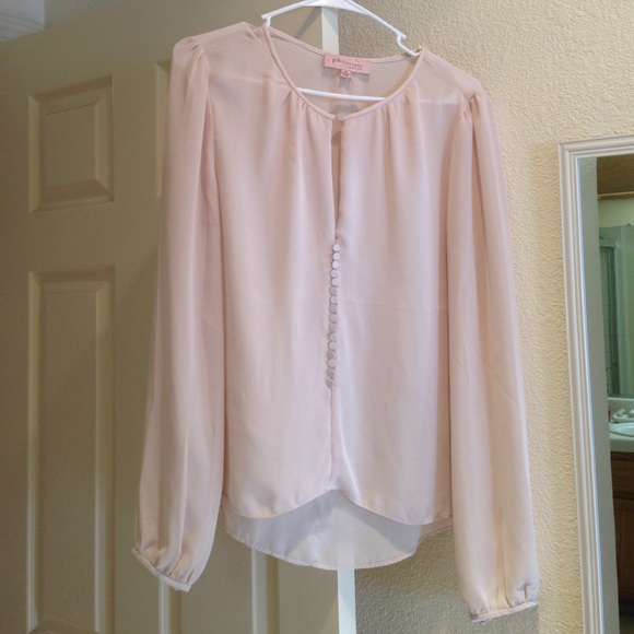 Philosophy Cream Buttoned Blouse