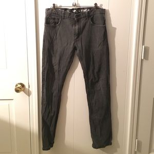 Men's Stretch Slim Straight Grey Jeans