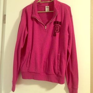 Oversized pink sweatshirt