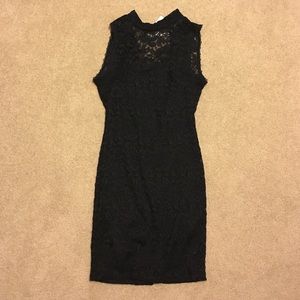 Black lace dress