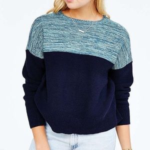 BDG Olivia colorblock cropped sweater