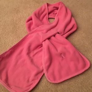 Pink Breast Cancer Ribbon Fleece Scarf