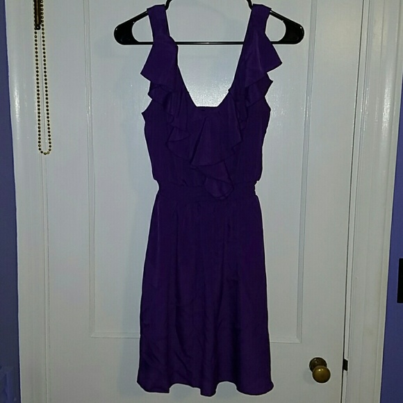 Cute purple ruffle sundress