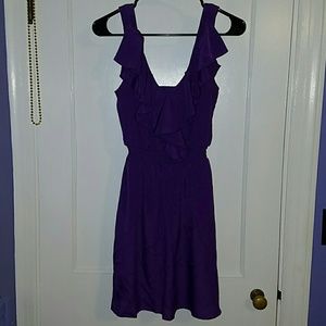 Cute purple ruffle sundress