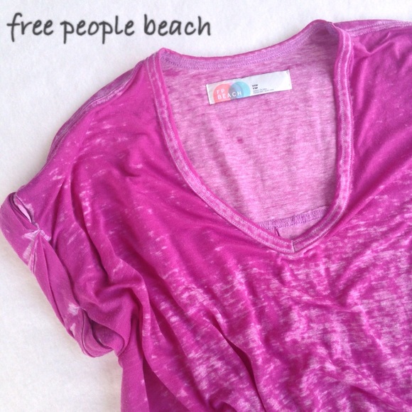 Free People Tops - Free People Beach Burnout Tee