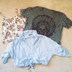 THREE Brandy Melville shirts