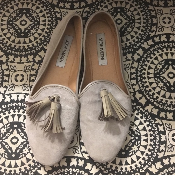 Steve Madden suede loafers with tassels