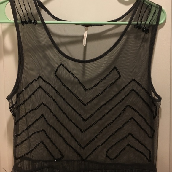 Free People beaded sheer dress - Picture 2 of 4